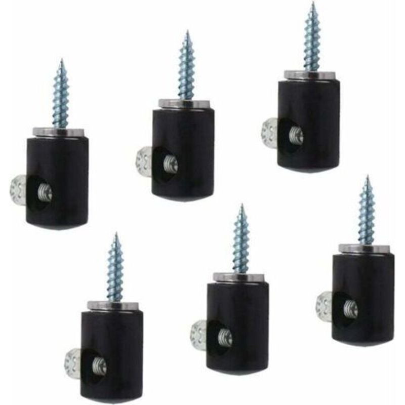 Set Mit 6 Lampenhaken Für Kronleuchter, Kronleuchterhaken, Deckenleuchten, Kabel (schwarz)