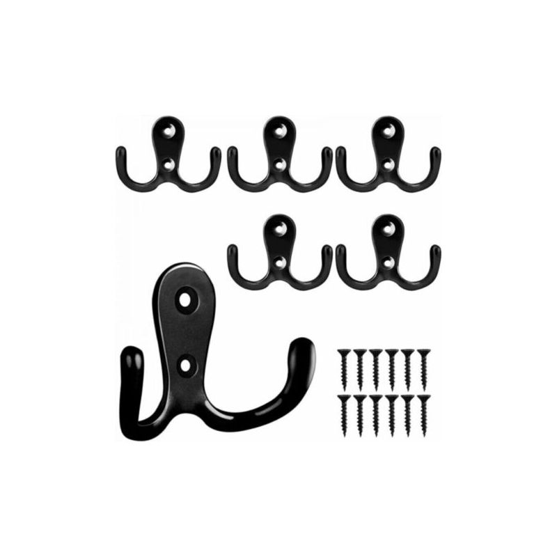Set Mit 6 Vintage-garderobenhaken, Darunter Vintage-garderobenhaken, Vintage-wandgarderobenständer Und Türhaken Aus Metall, Geeignet Für Badezimmer Und Küchen
