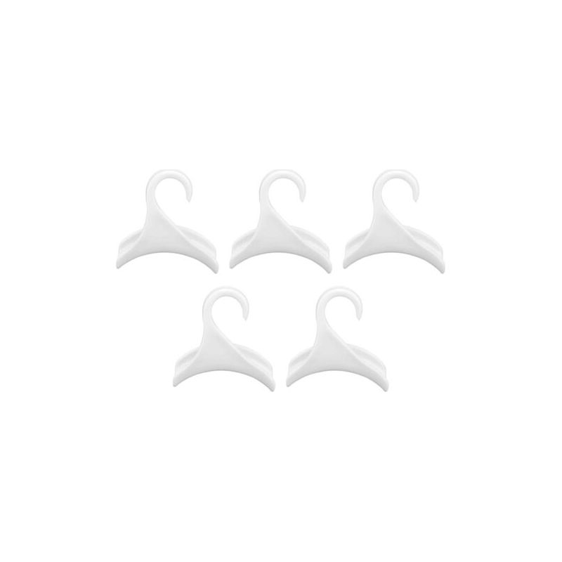 Set Mit 5 Aufhängehaken Für Handtaschen, Taschen, Rucksäcke, Gürtel, Weiß