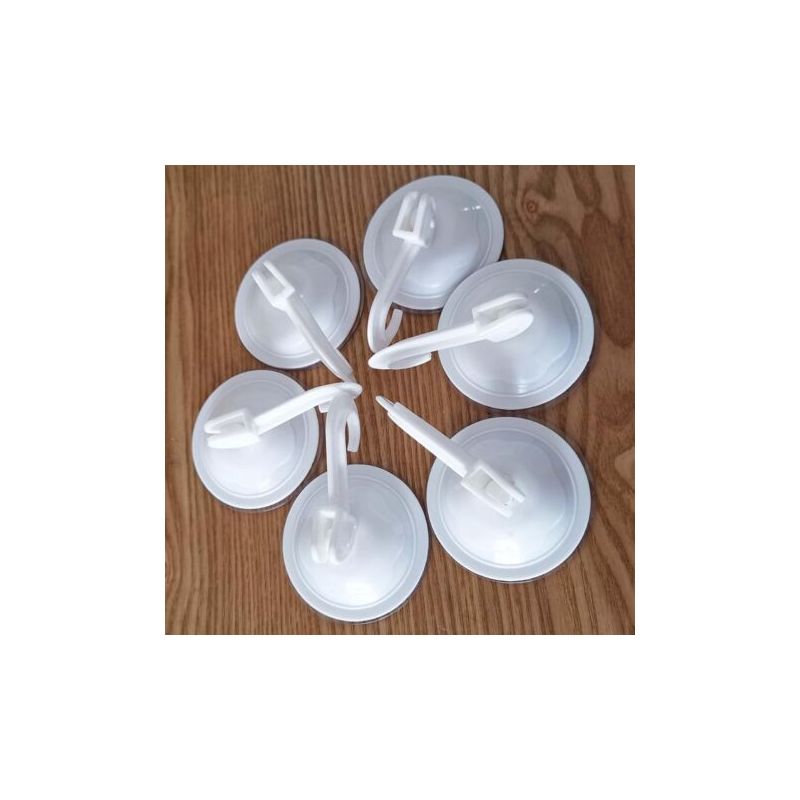 Stück 72-mm-saugnapfhaken Zur Wandmontage, Wiederverwendbar, Wasserfest Und Abriebfest. Ideal Zum Aufhängen Von Mänteln, Schals, Handtüchern, Taschen Und Schlüsseln In Bad, Küche Und Büro. Weiß