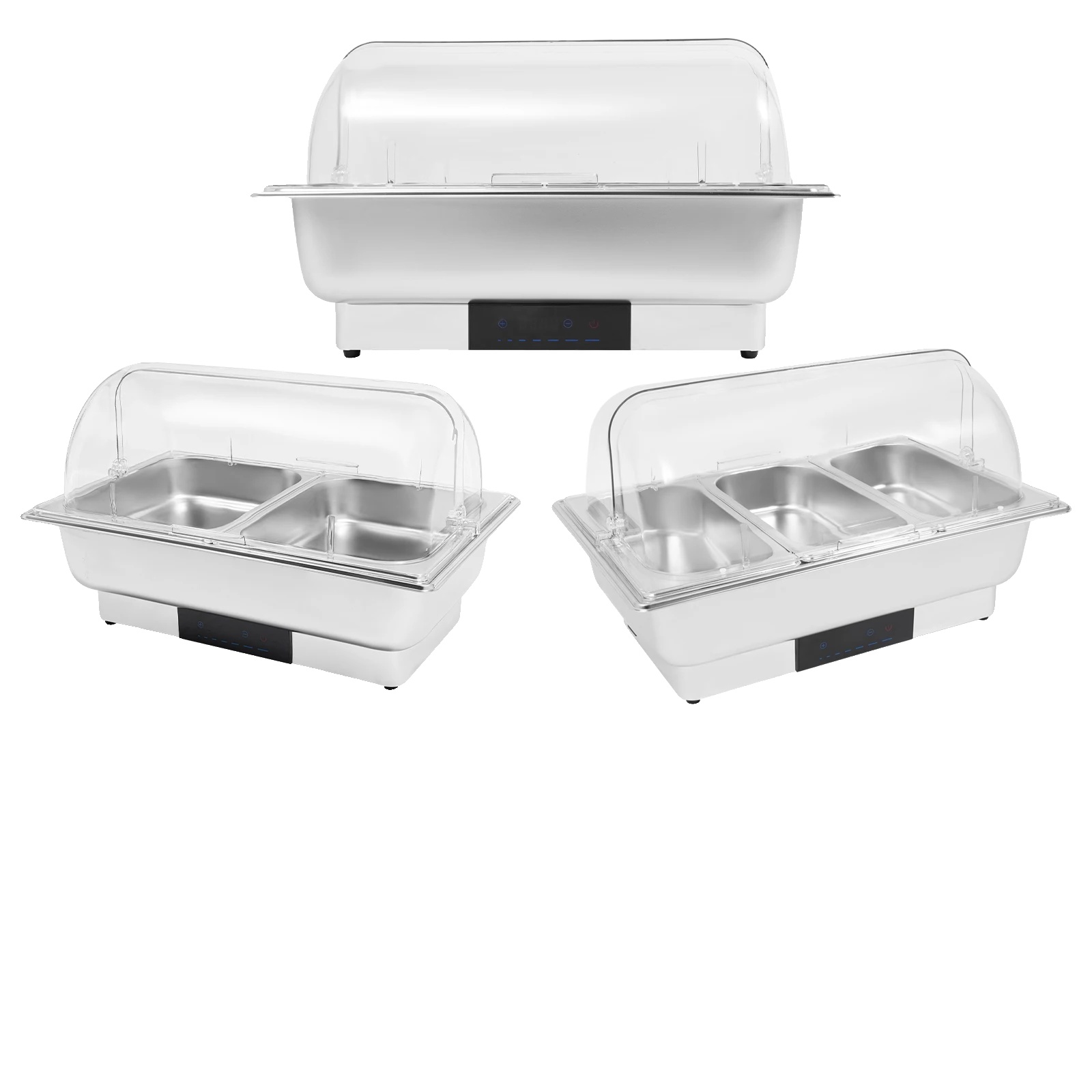 Elektrische Kochplatte, 600 W, 220 V, 2 Gn-behälter, 9 L Fassungsvermögen, Temperaturbereich 35–90 °c