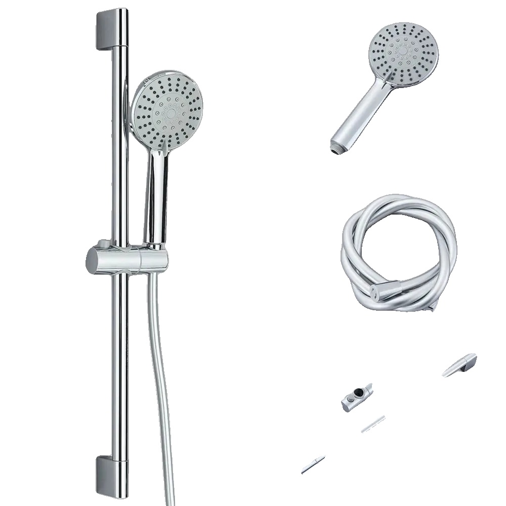 Duschset, Handbrause Mit Gleitstange, Edelstahl, Chrom A