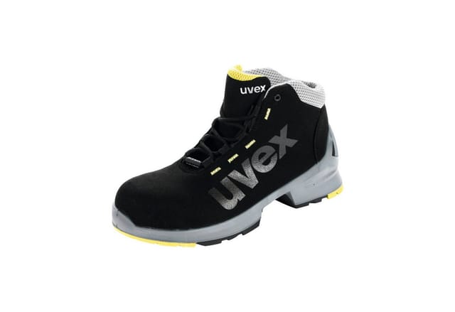Uvex - 1 Sicherheits-Stiefel Gr.45 W11 S2 esd sr schwarz/gelb 8545.8