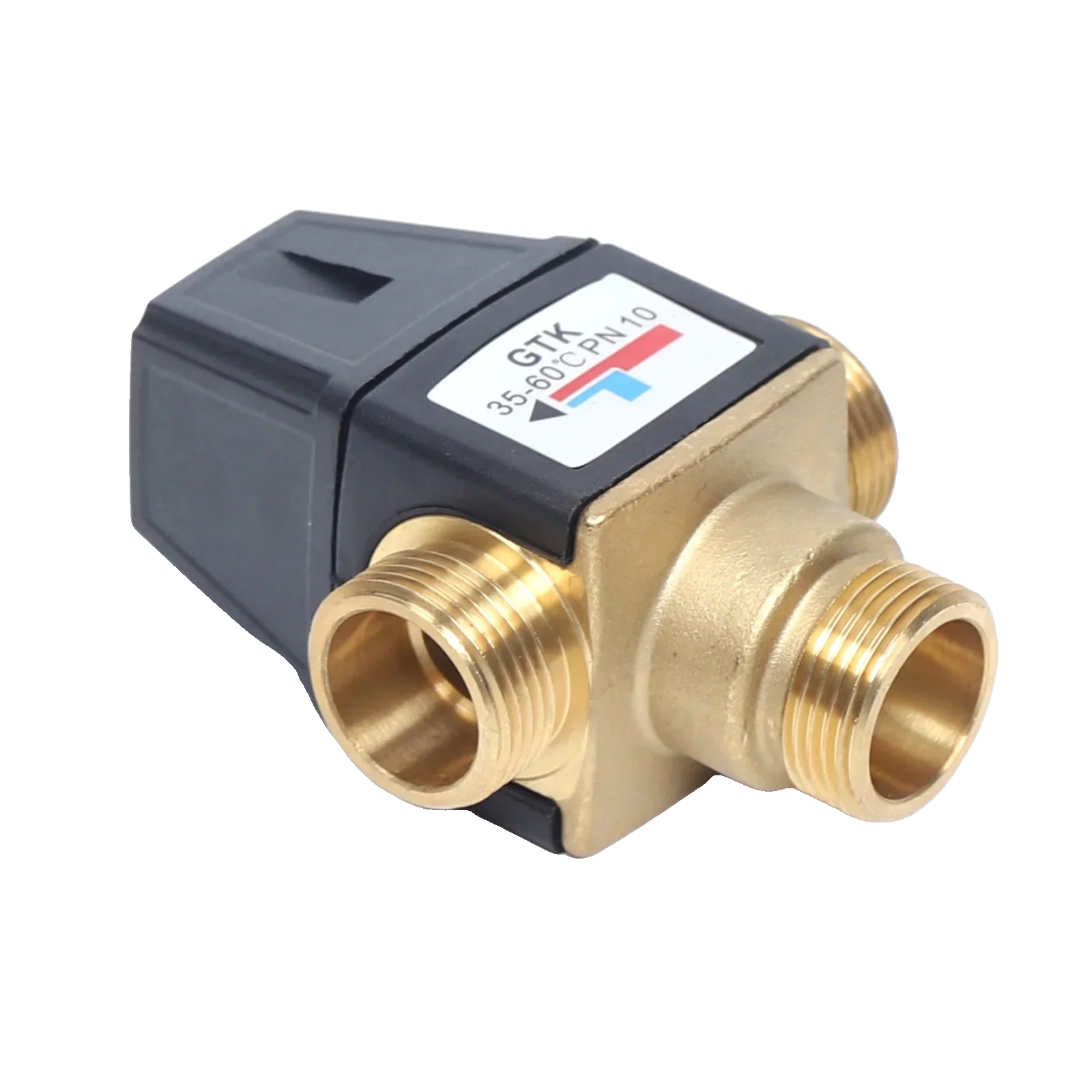 Thermostatisches Mischventil, Messing, Dn20-abmessungen, Kompatibel Mit Standard-rohrleitungen, Temperaturregelbereich 35–65 °c, Ansi/asme-sicherheitszertifizierung