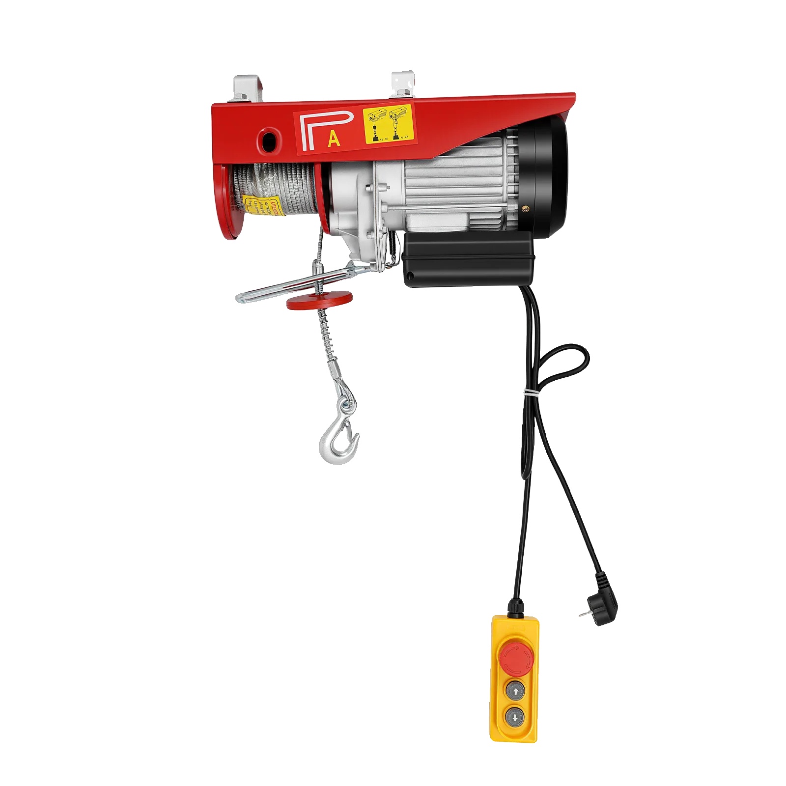 Elektrische Seilwinde, Hohe Hubkraft, Robuste Konstruktion, Rot