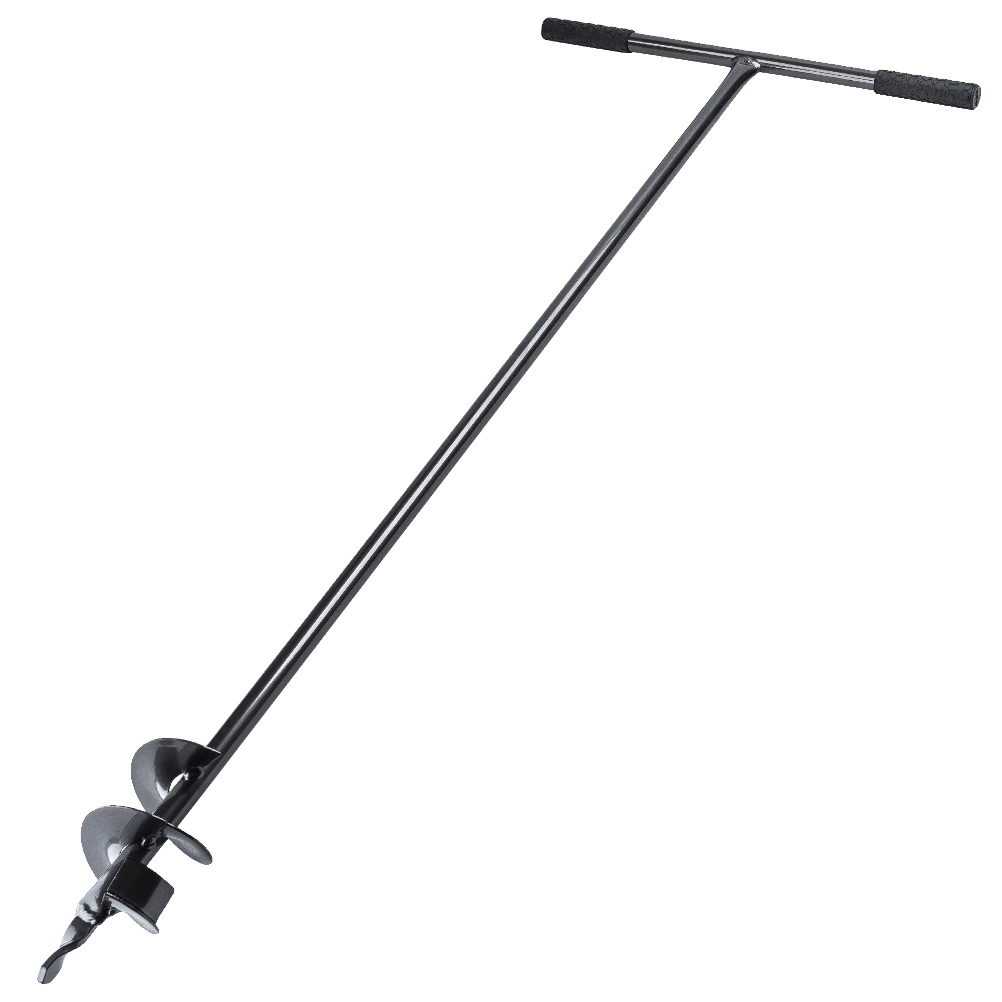 Erdbohrer, Robuster Stahl, 100 Mm Durchmesser, Manuelle Bedienung, Ideal Für Steinige Böden, Kreuzgriff