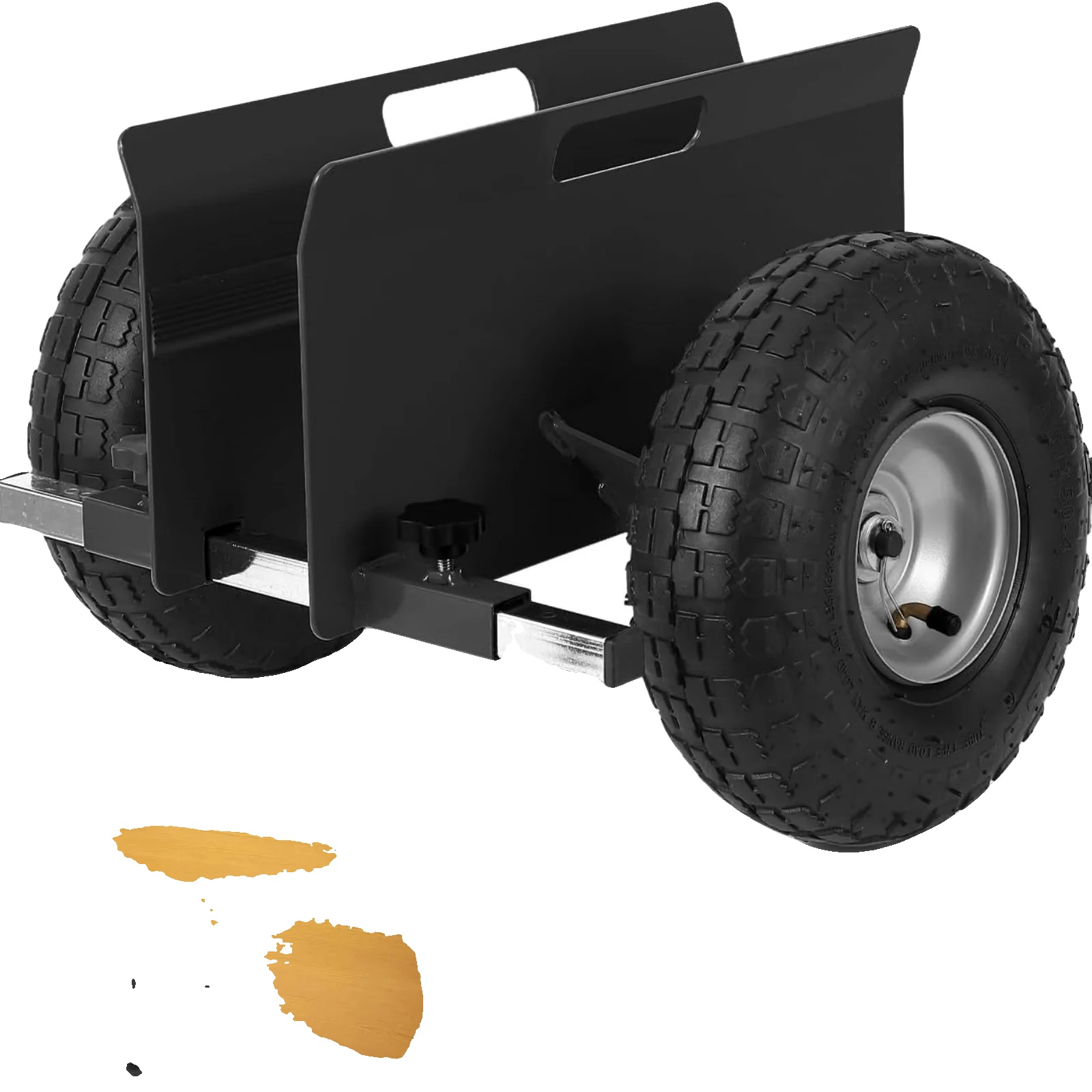 Plattenwagen, Hohe Tragkraft, Verstellbar, Schwarz