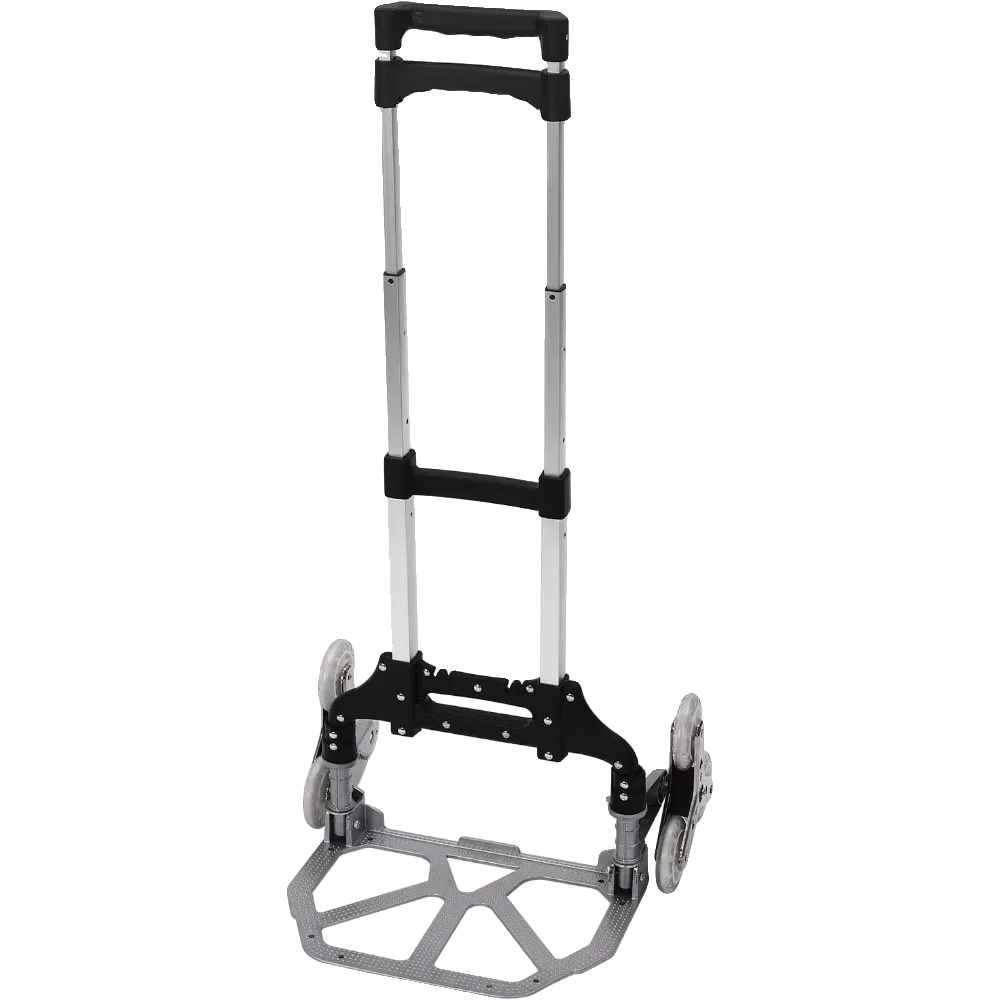 Treppenwagen, Aluminium, Klappbar, Schwarz