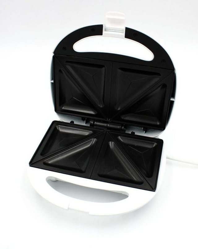 Tristar - Sandwichmaker Weiß Toaster für 2 Sandwiches 21,5x12cm, 750Watt