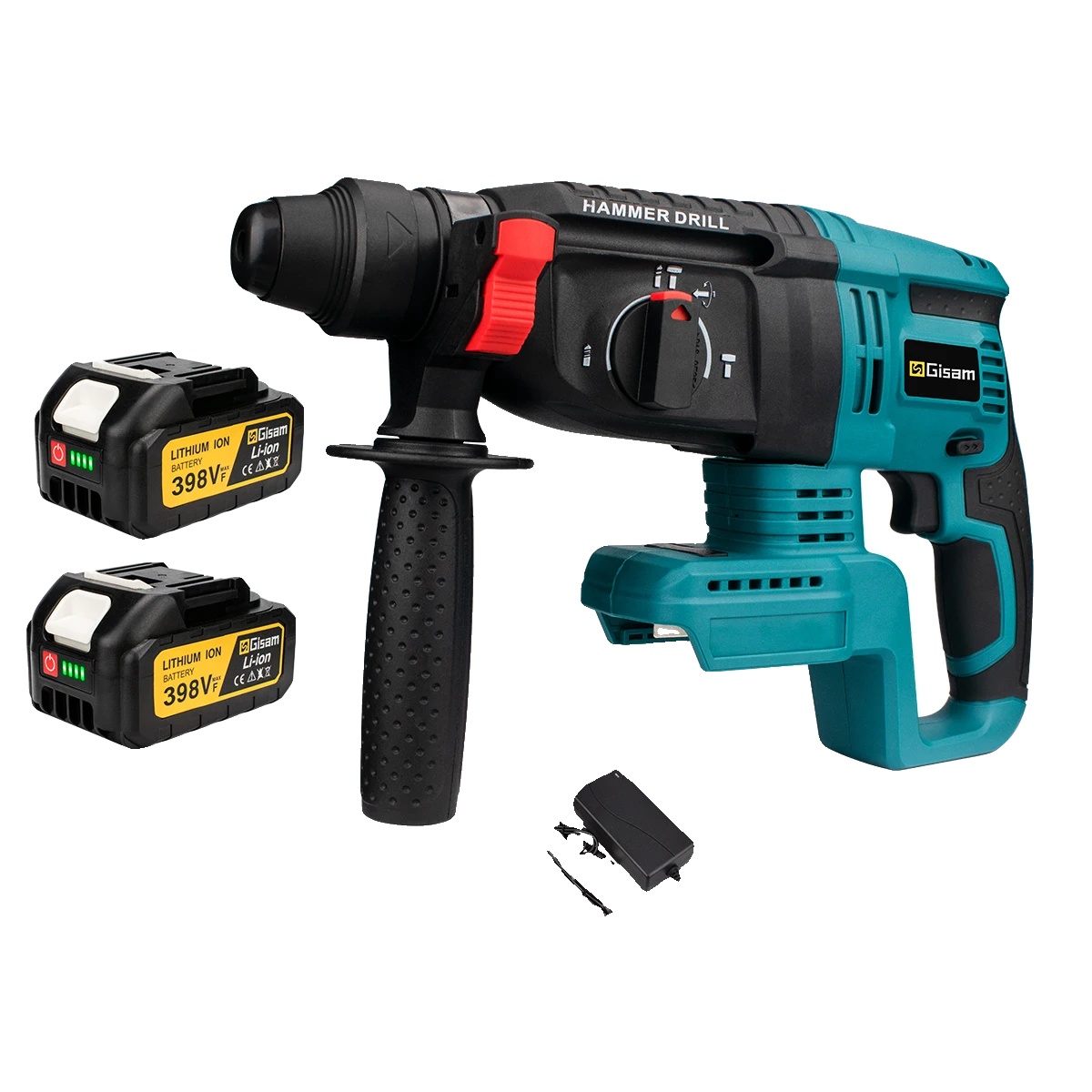 Elektrische Schlagbohrmaschine, 26 Mm Bohrdurchmesser, Hohe Schlagfrequenz, 2 Kartons Mit Batterien