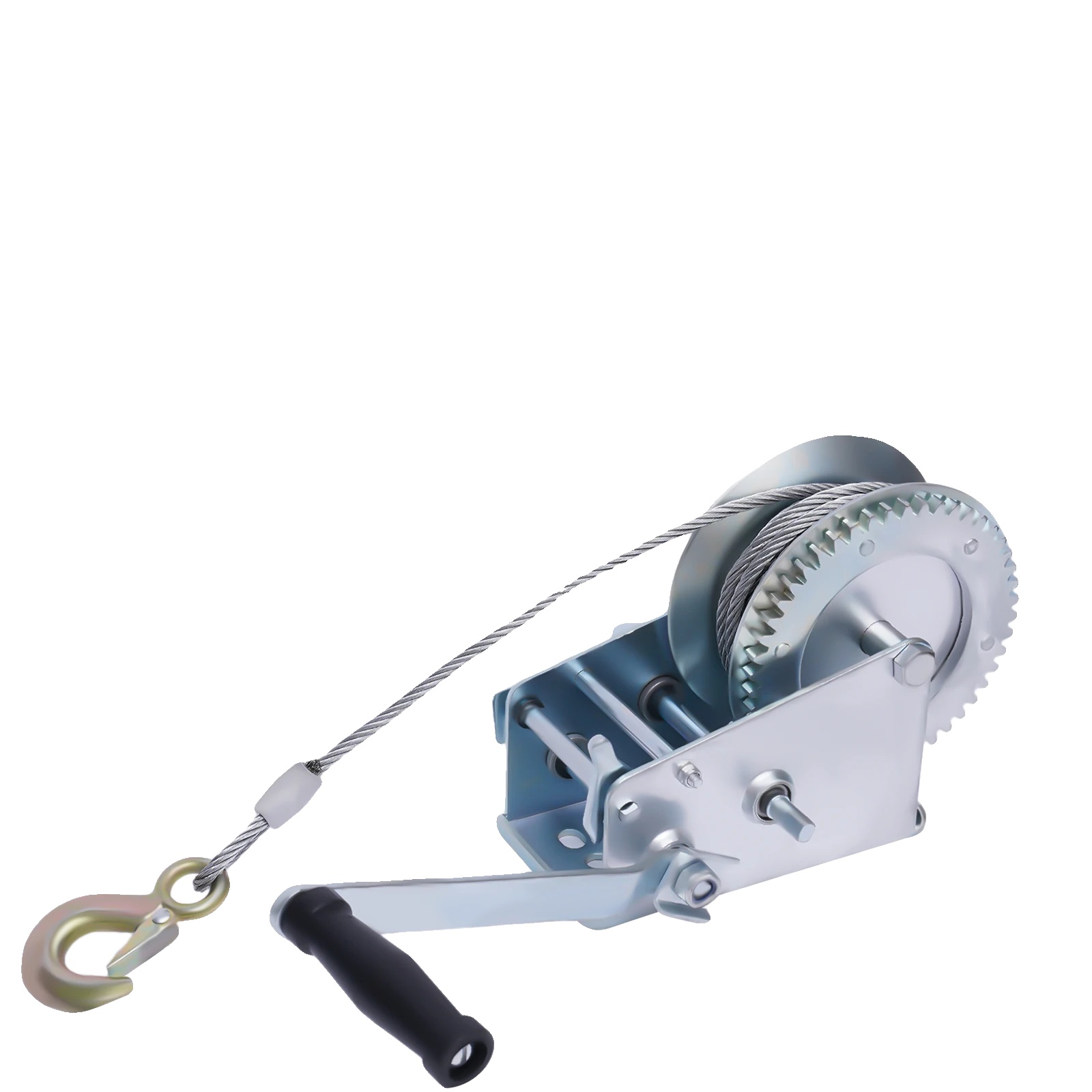 Manuelle Seilwinde, Hohe Zugkraft, Ergonomisches Design, Silber