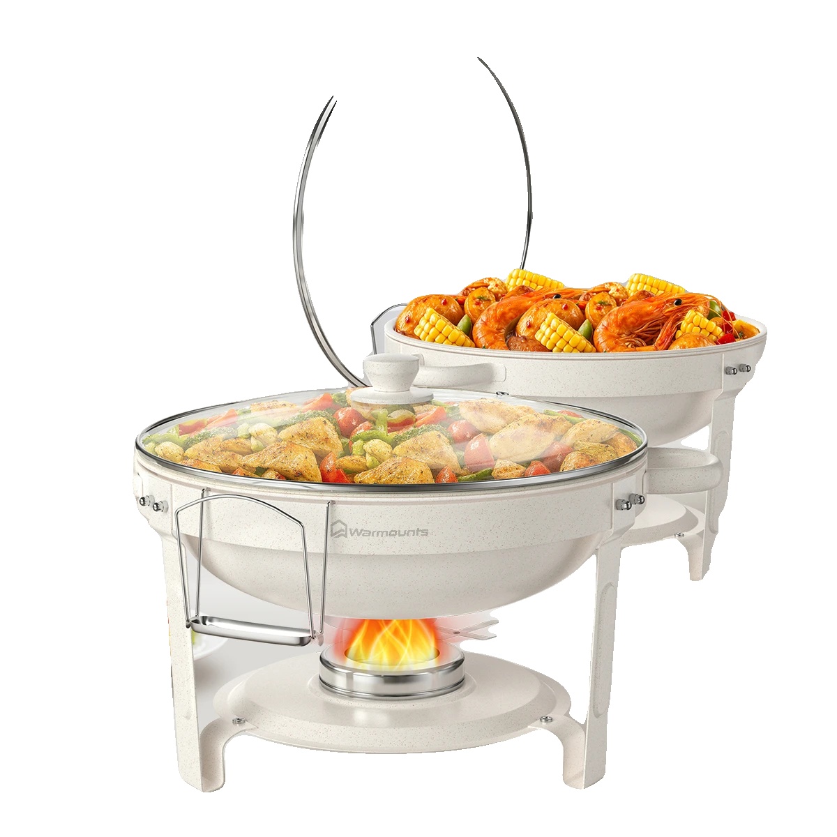 Warmhaltebehälter, Edelstahl, Elegantes Design, 2er-pack