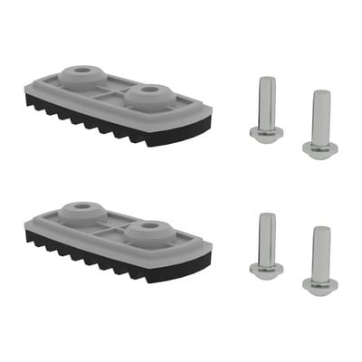 Munk - Günzburger Steigtechnik 2x nivello-Fußplatte Standard für Holmhöhe 58 / 73 mm - 019209