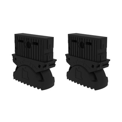 Munk - Günzburger Steigtechnik 2x nivello-Innenschuh elektrisch ableitfähig 73 x 25 mm - 019216