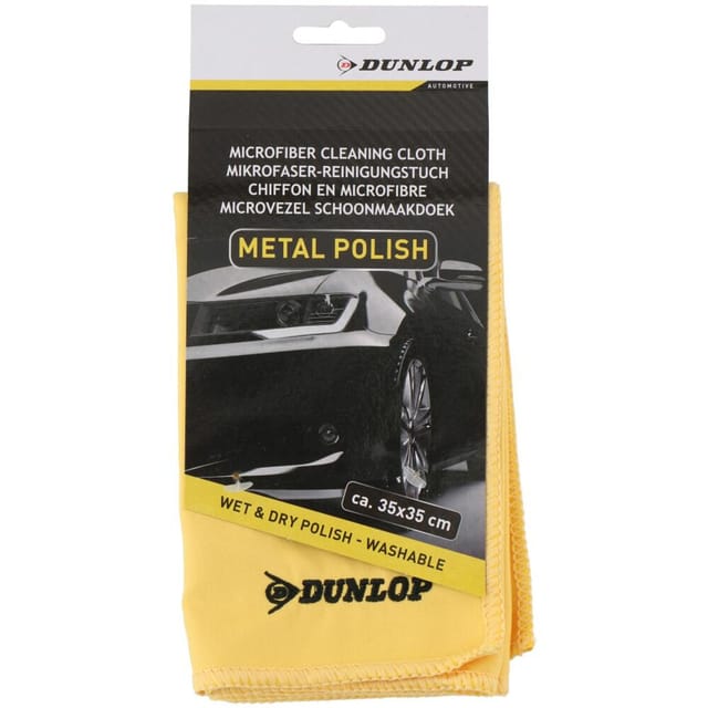 Dunlop - Auto Reinigungstuch Metal Polish Mikrofasertuch Autopflegetuch Autopoliertuch Fahrzeugreinigungstuch Autoputztuch Reinigungstuch Poliertuch