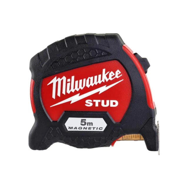 Milwaukee STUD Bandmaß 5 m (GEN II, beidseitig skaliert, EXO 360, magnetisch, ABS-Gehäuse mit Softgrip)