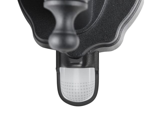 Monzana® Außenleuchte Wetterfest IP44 Anthrazit Alu Guss Vintage Laterne Wand Außenlampe Garten Außen Beleuchtung Wandleuchte Bewegungssensor