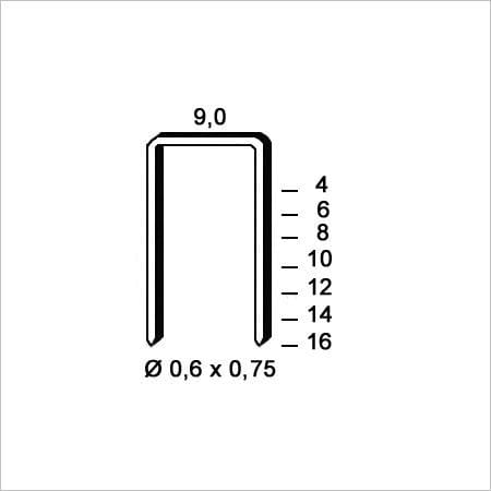 Alsafix - Klammern Type v 8 mm aus Stahldraht verzinkt (10000 Stück)