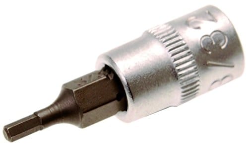 Bit-Einsatz Antrieb Innenvierkant 6,3 mm (1/4') Innensechskant 3/32'