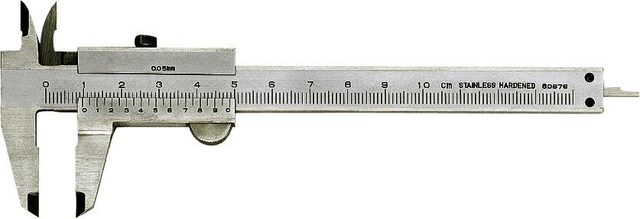 Fortis Klein-Taschenmessschieber 100mm 1/50