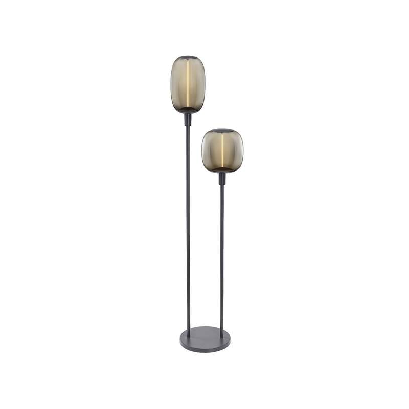 [neuwertig] B-ware Osram Stehlampe Decor Stick Dunkelgrau 146 Cm 2 X E27 40 W Schalter Am Kabel