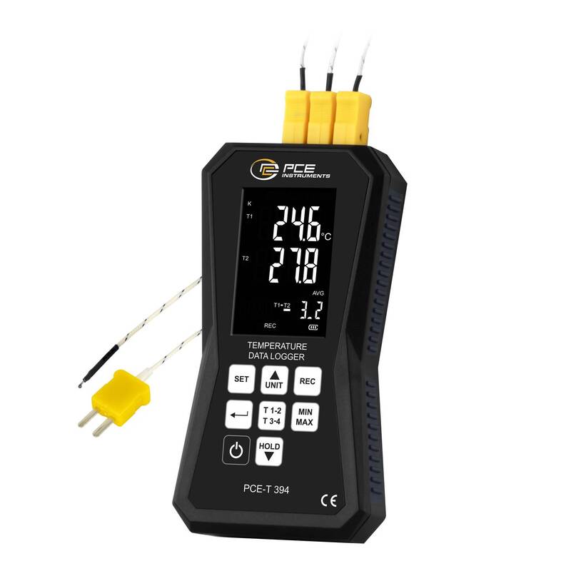 [neuwertig] B-ware Pce Instruments 4-kanal-thermometer Pce-t 394 -200 Bis 1370 °c 32.000 Datensätze
