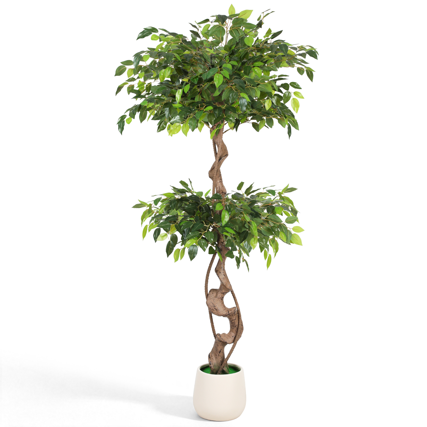Randaco Ficus Kunstpflanze 150 Cm, Ohne Gießen, Schneiden Oder Düngen