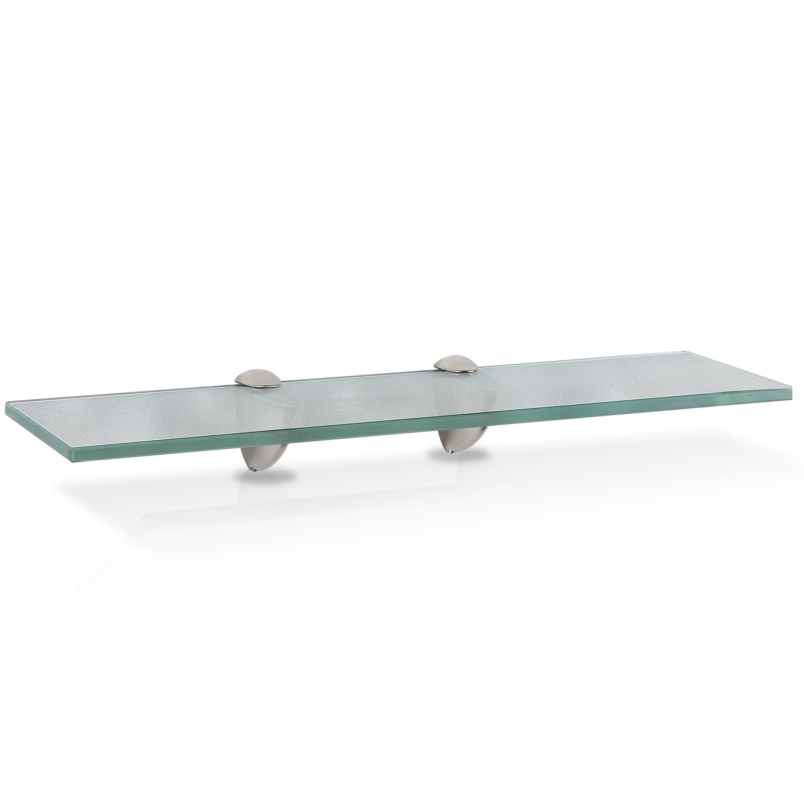 Randaco Glasboden Wandregal 50 X 10 X 0,8 Cm, Glasregal Milchglas Mit Halterung, Badregal Ablage Hängeregal Für Badezimmer