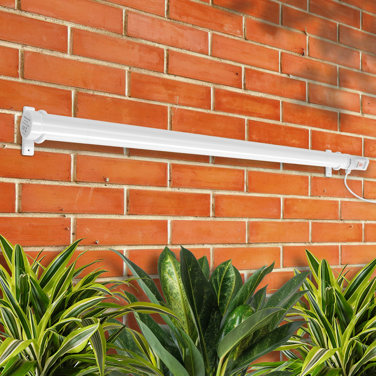 Randaco Gewächshausheizung 240w Mit Timer Und 3000w Digital-thermostat, Rohrheizung 1250 Mm