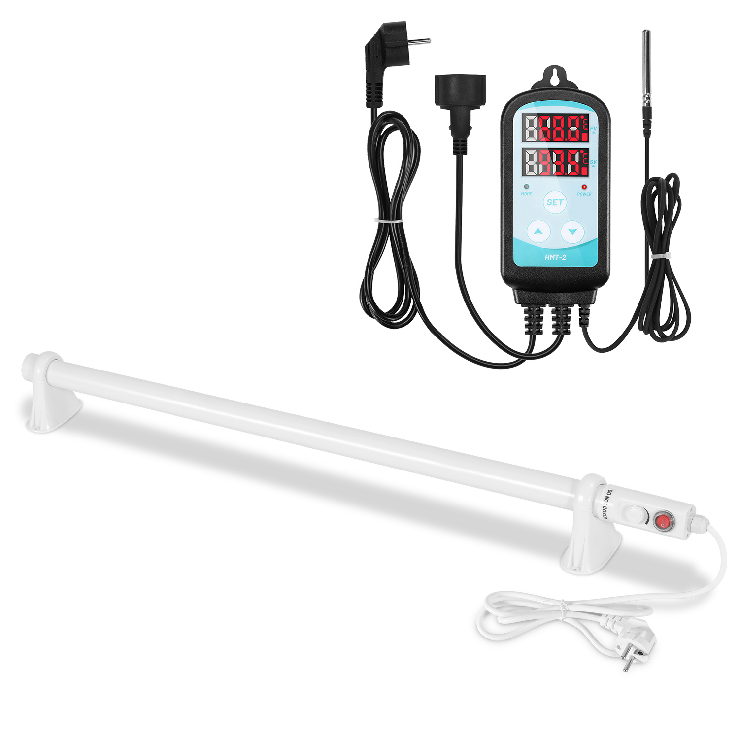 Randaco Rohrheizung 135w Für Gewächshaus, Regelbarer Frostwächter 100 Cm, 220–240v