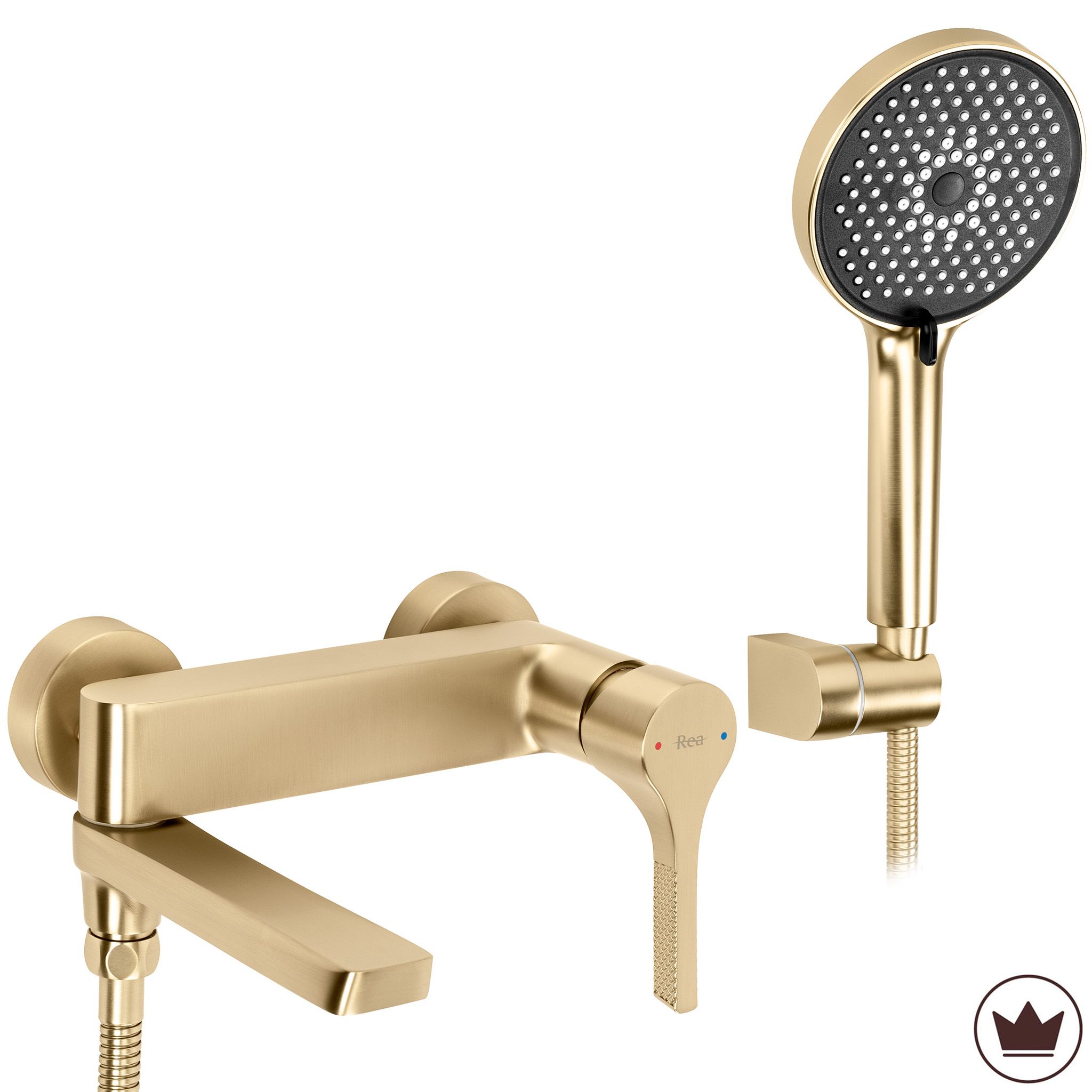 Wannenarmatur Premium Rea Maxim Brush Gold