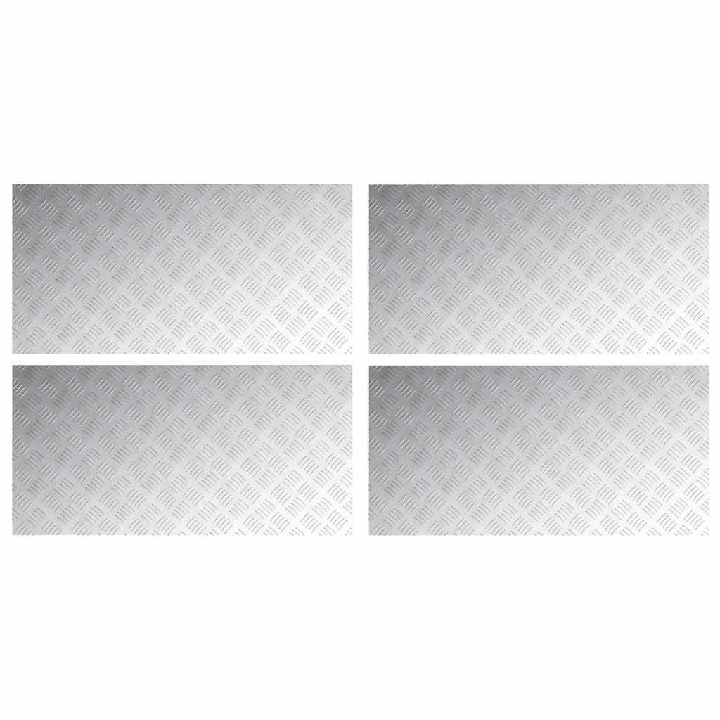 Maison Exclusive - Stufenmatten 4 Stk. 100 X 50 Cm Silber Alumini
