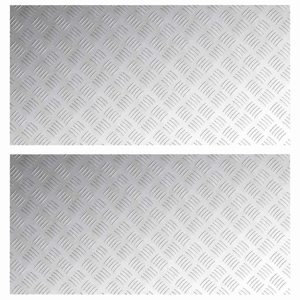 Maison Exclusive - Stufenmatten 2 Stk. 100 X 50 Cm Silber Alumini