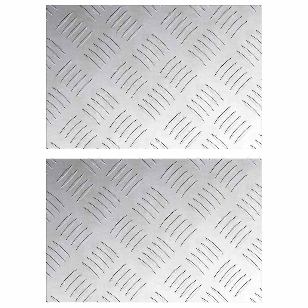 Maison Exclusive - Stufenmatten 2 Stk. 30 X 20 Cm Silber Aluminiu