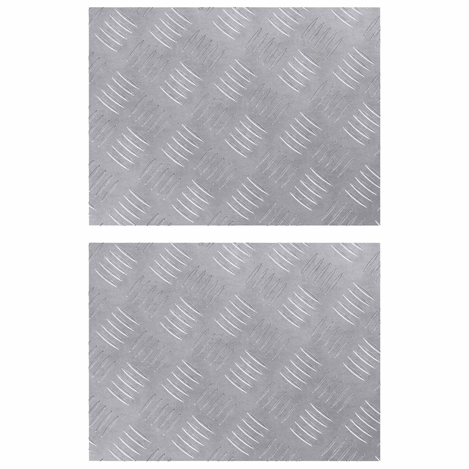 Maison Exclusive - Stufenmatten 2 Stk. 40 X 30 Cm Silber Aluminiu