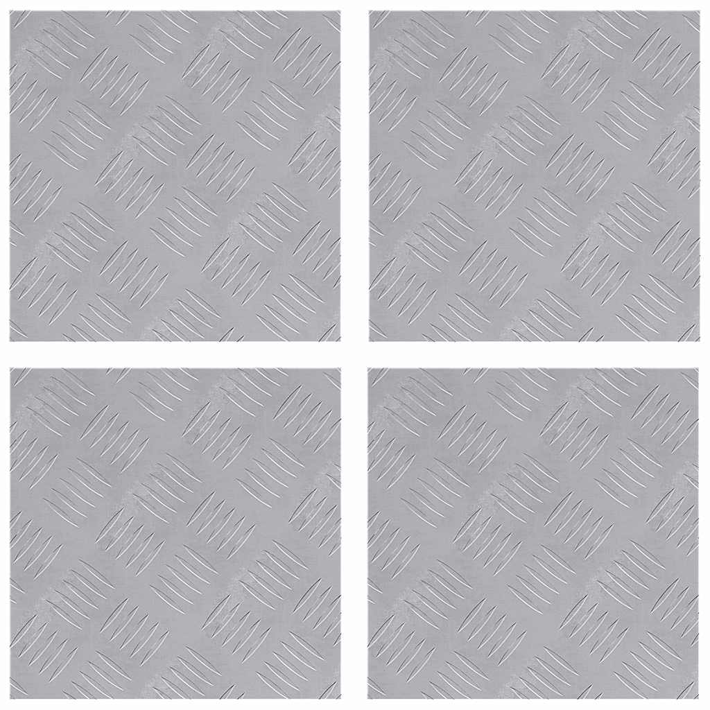 Maison Exclusive - Stufenmatten 4 Stk. 30 X 30 Cm Silber Aluminiu