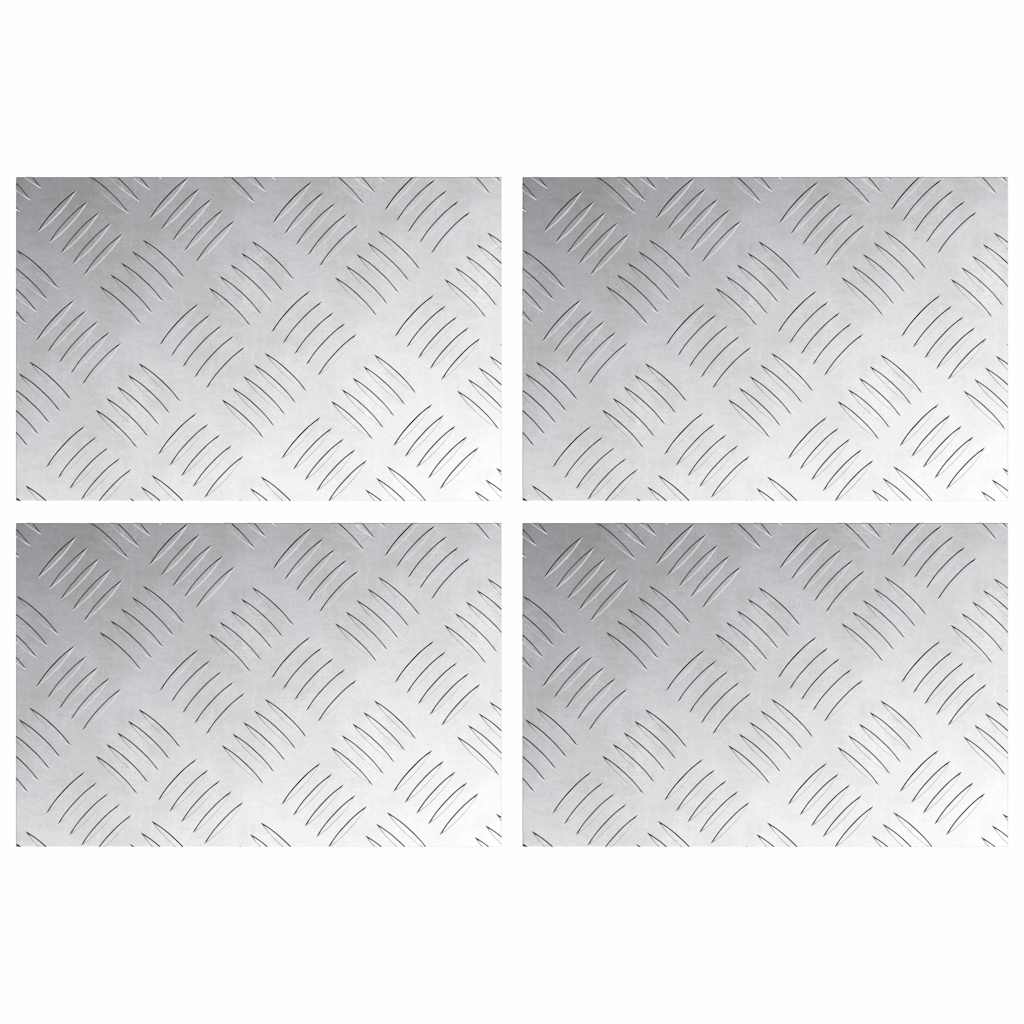 Maison Exclusive - Stufenmatten 4 Stk. 30 X 20 Cm Silber Aluminiu