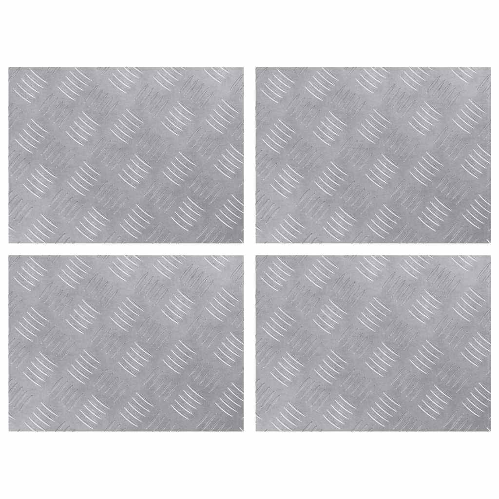 Maison Exclusive - Stufenmatten 4 Stk. 40 X 30 Cm Silber Aluminiu