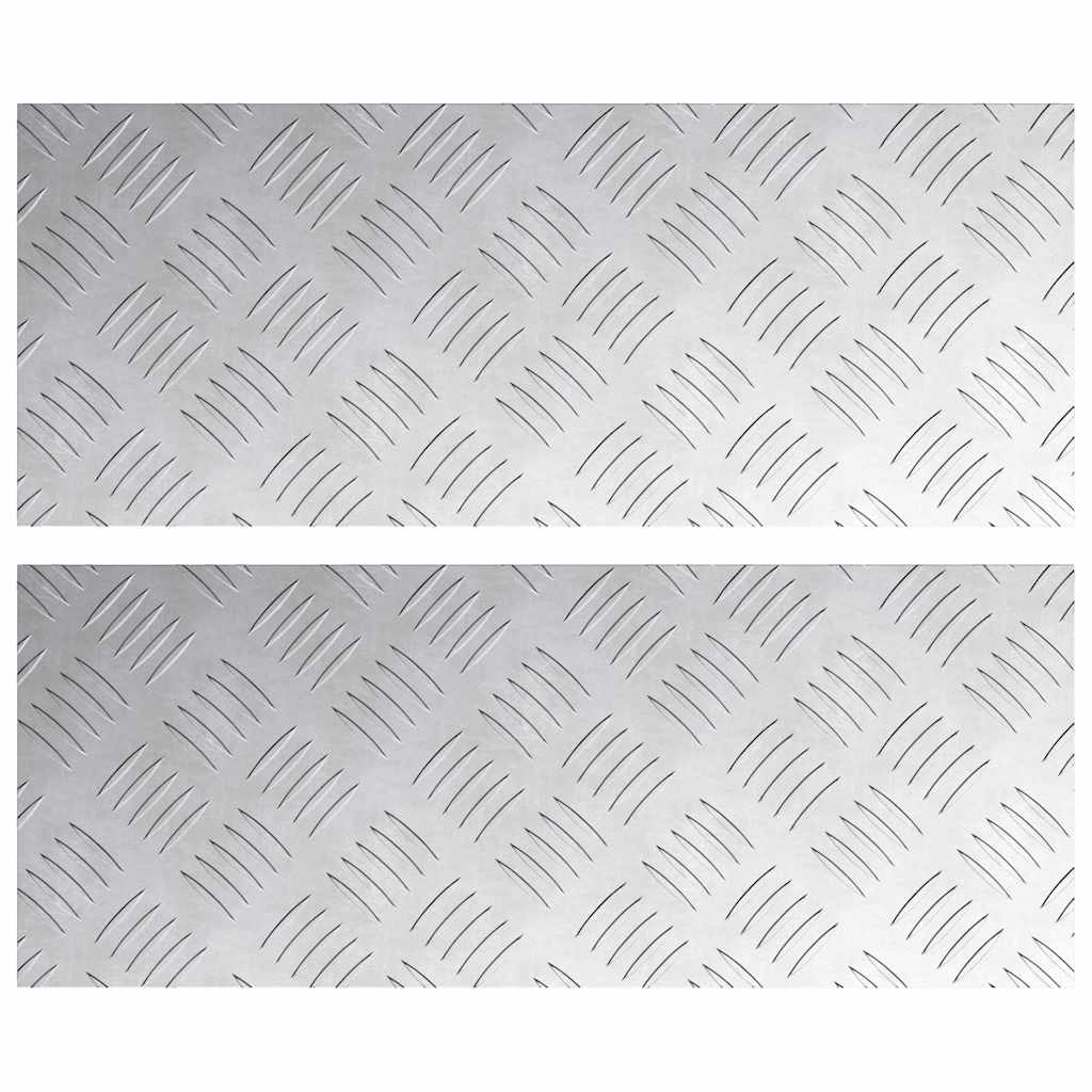 Maison Exclusive - Stufenmatten 2 Stk. 50 X 20 Cm Silber Aluminiu