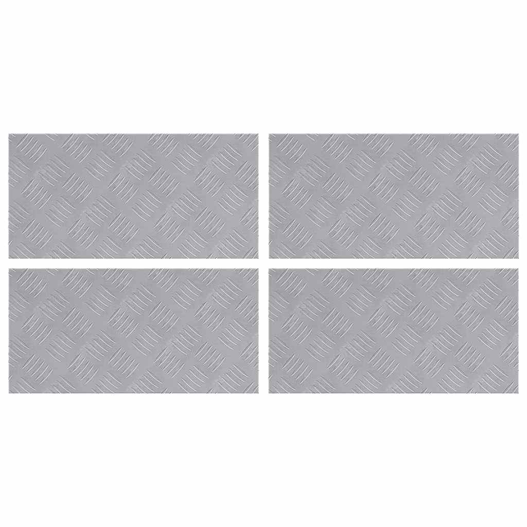 Maison Exclusive - Stufenmatten 4 Stk. 50 X 25 Cm Silber Aluminiu