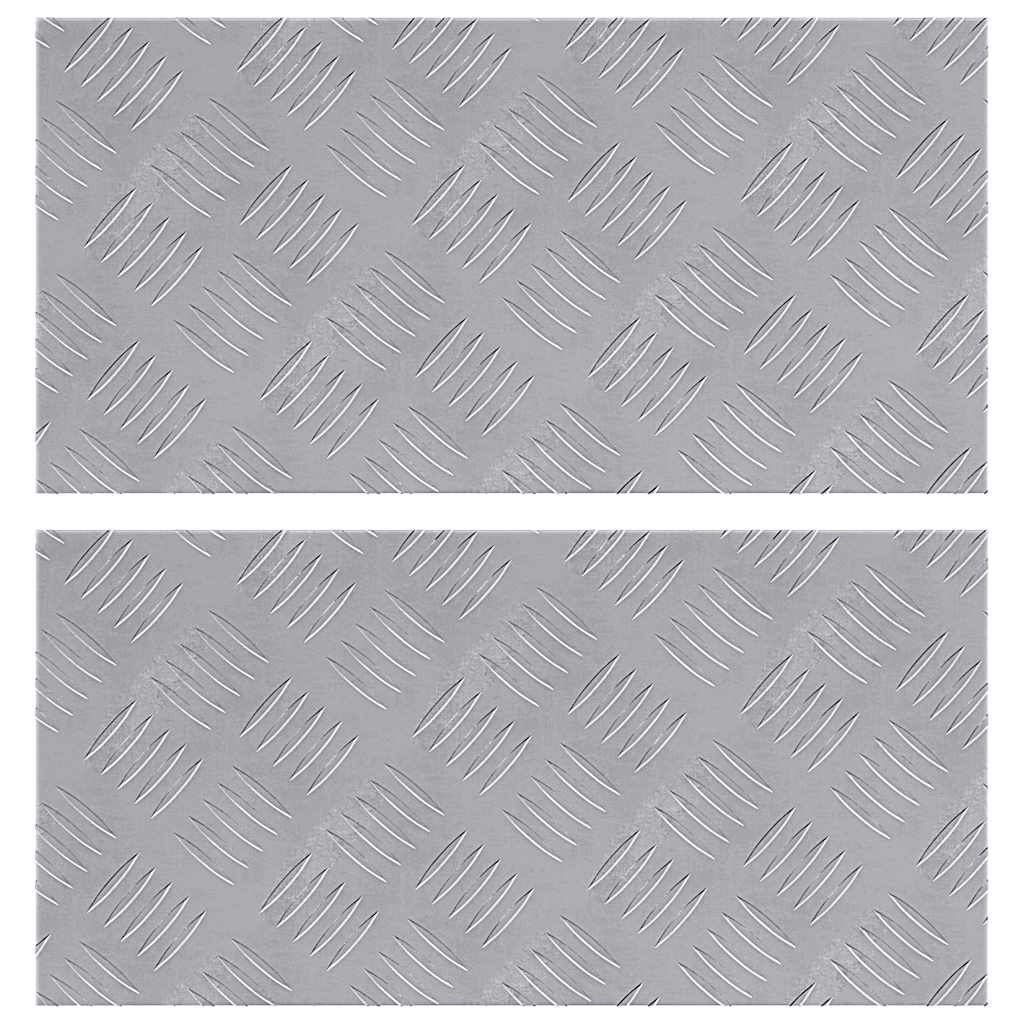 Maison Exclusive - Stufenmatten 2 Stk. 50 X 25 Cm Silber Aluminiu