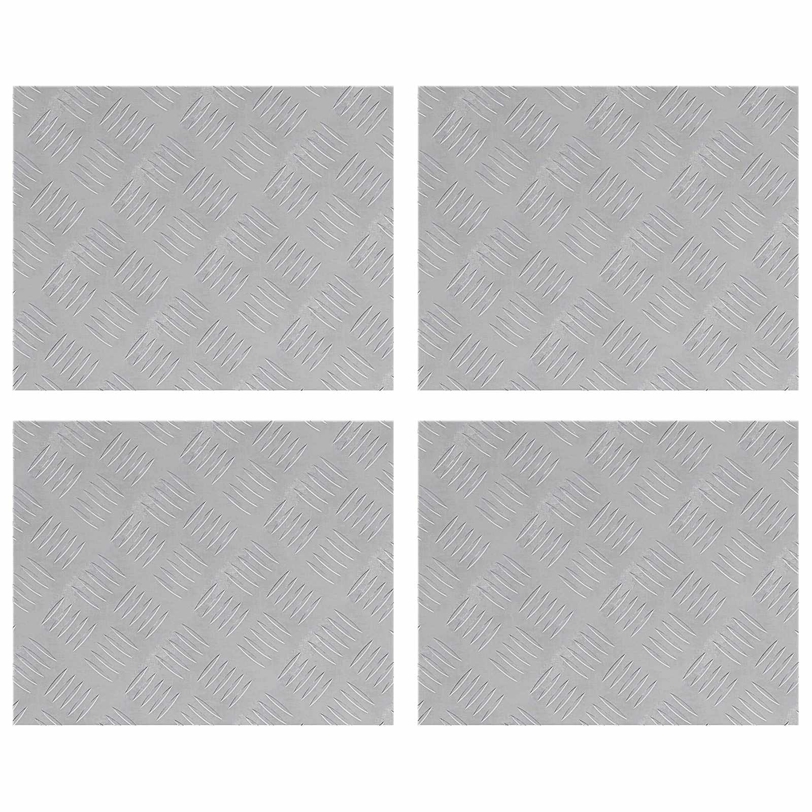 Maison Exclusive - Stufenmatten 4 Stk. 50 X 40 Cm Silber Aluminiu