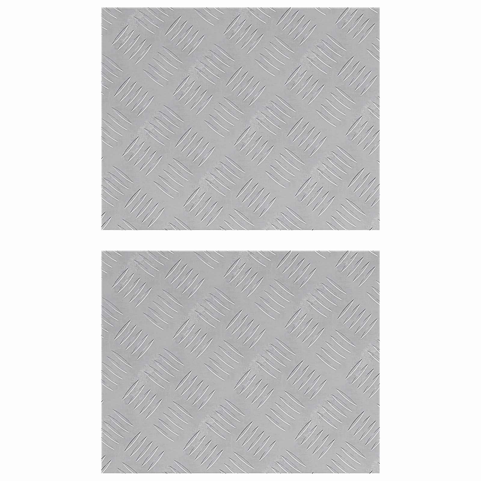 Maison Exclusive - Stufenmatten 2 Stk. 50 X 40 Cm Silber Aluminiu