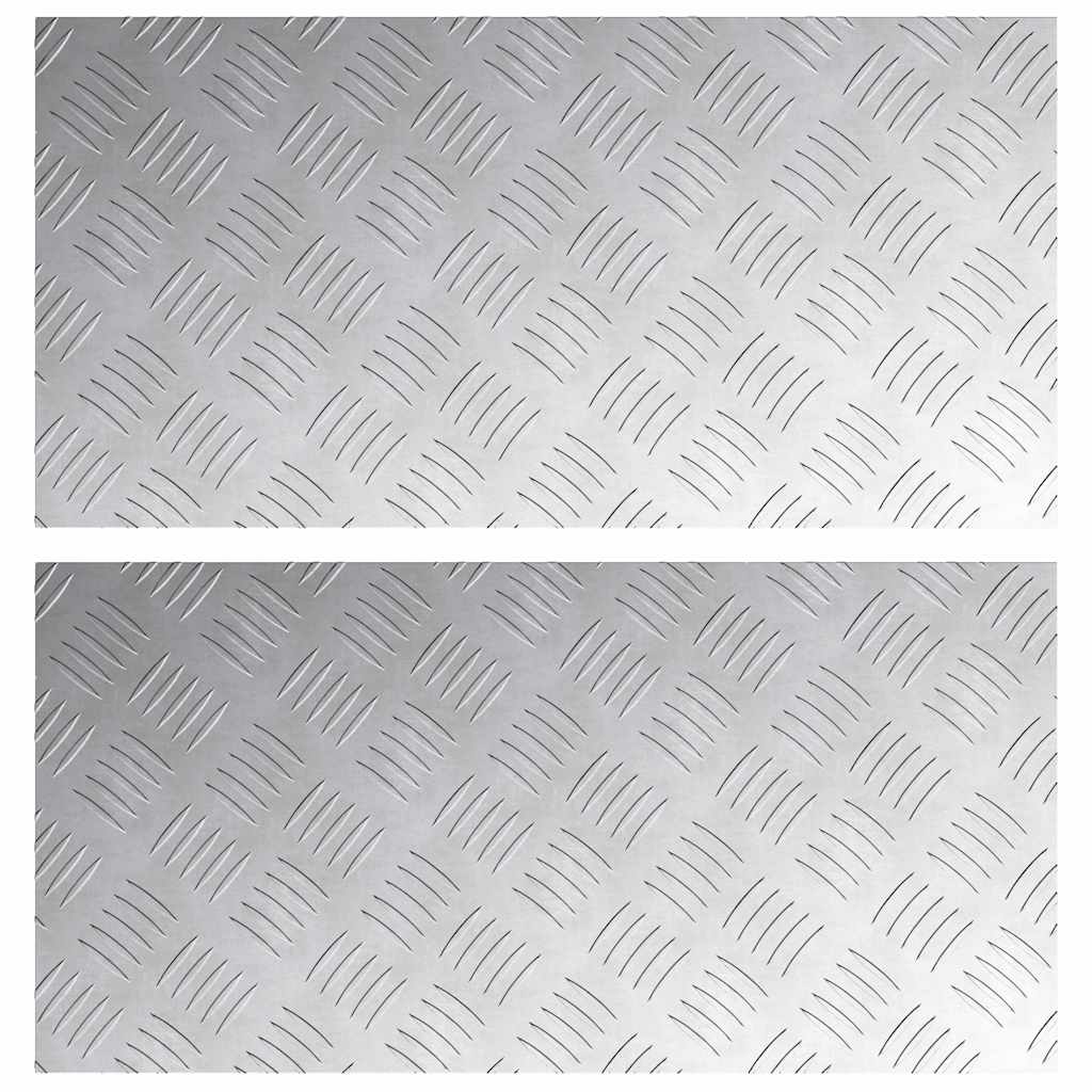 Maison Exclusive - Stufenmatten 2 Stk. 60 X 30 Cm Silber Aluminiu