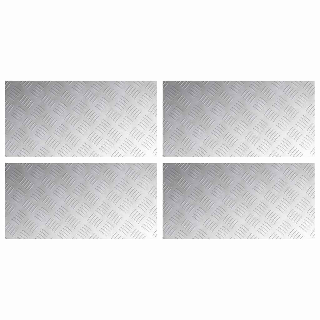 Maison Exclusive - Stufenmatten 4 Stk. 60 X 30 Cm Silber Aluminiu