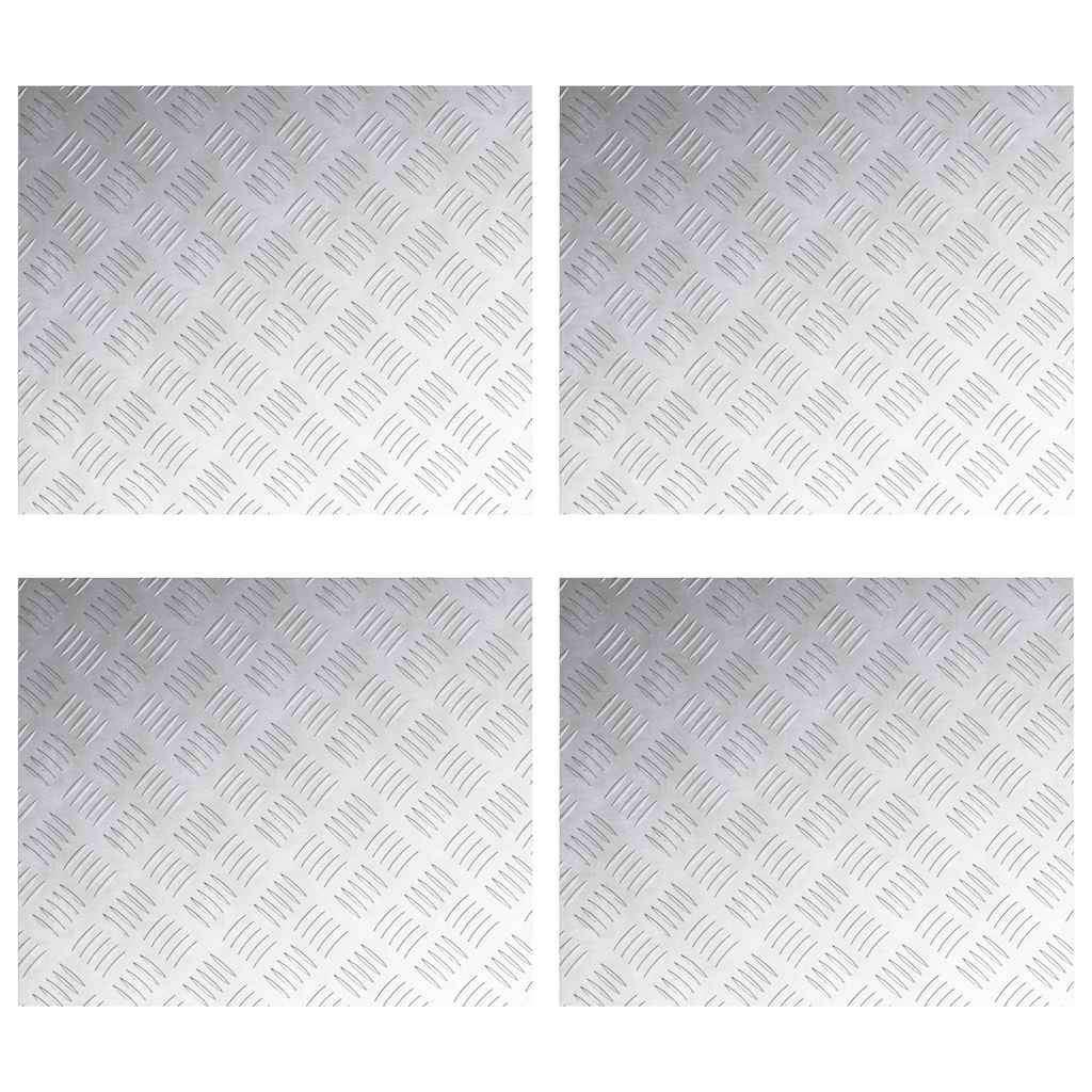 Maison Exclusive - Stufenmatten 4 Stk. 60 X 50 Cm Silber Aluminiu