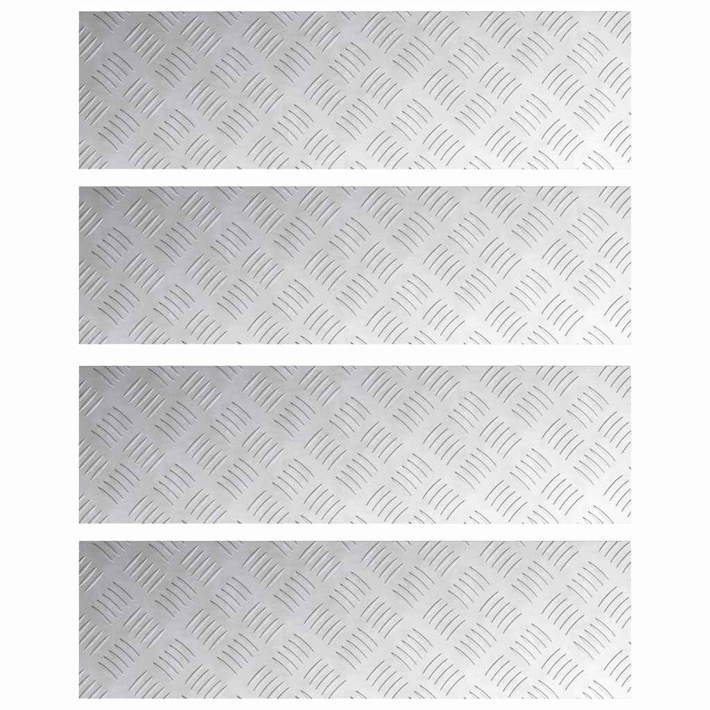 Maison Exclusive - Stufenmatten 4 Stk. 70 X 20 Cm Silber Aluminiu