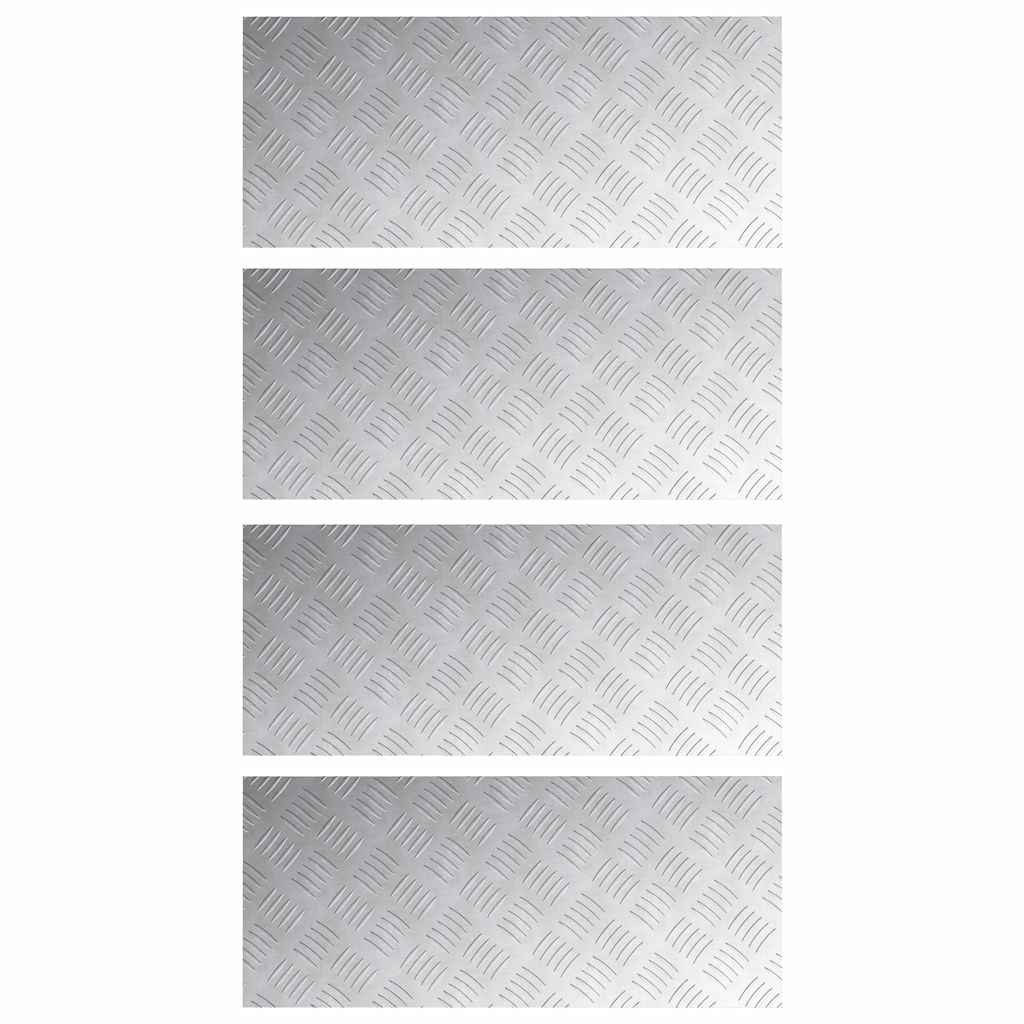 Maison Exclusive - Stufenmatten 4 Stk. 70 X 30 Cm Silber Aluminiu