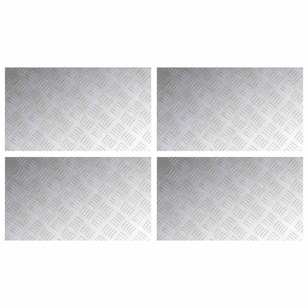 Maison Exclusive - Stufenmatten 4 Stk. 70 X 40 Cm Silber Aluminiu