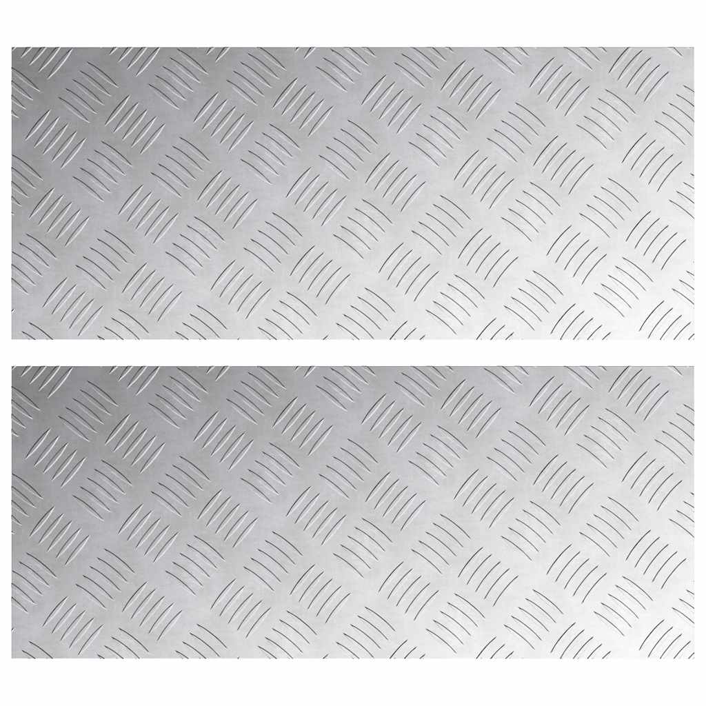 Maison Exclusive - Stufenmatten 2 Stk. 70 X 30 Cm Silber Aluminiu